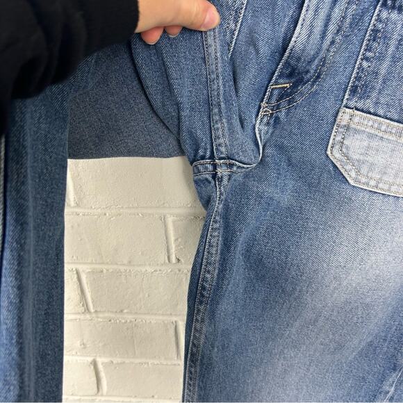 Joie Gabriel Thames Two Toned Patch Pocket Button Fly Jeans Size 25 - Picture 9 of 12